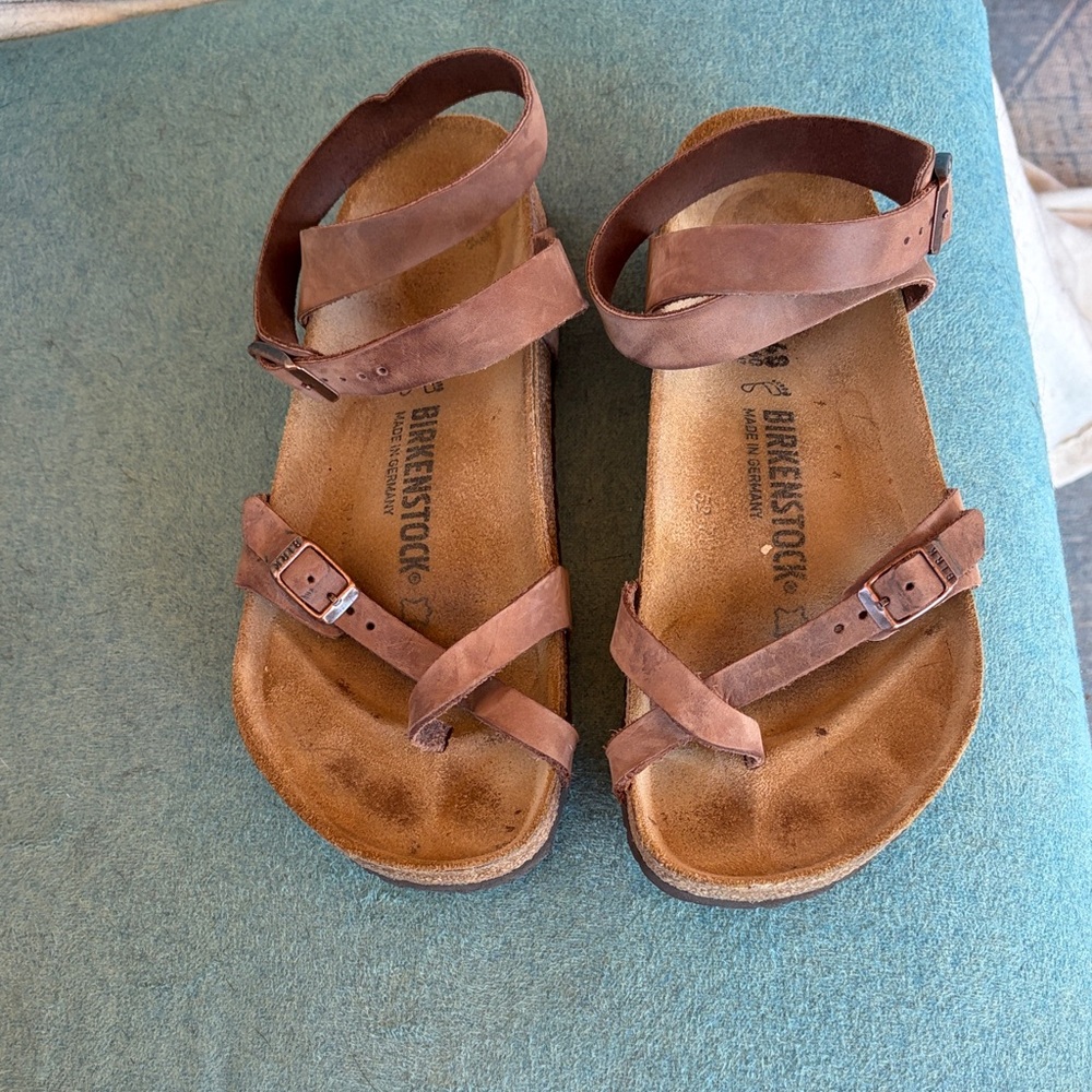 Birkenstock Yara Brown Leather Sandals- size 40 (women’s 9-9.5)
